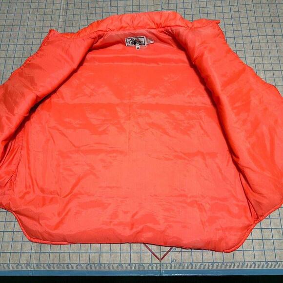 Vintage Camouflage Blaze Orange Zip Vest Men’s XL Extra Large Elkmont Hunting - Picture 2 of 15